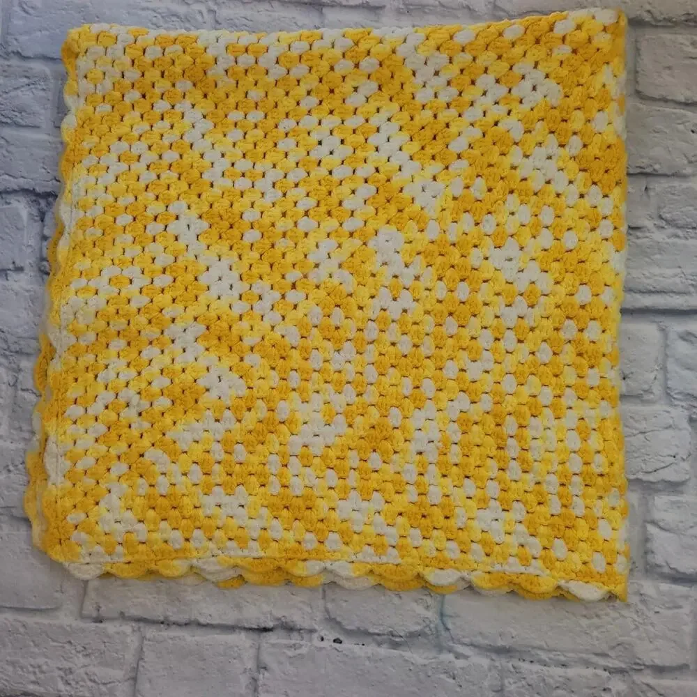 Handmade yellow white